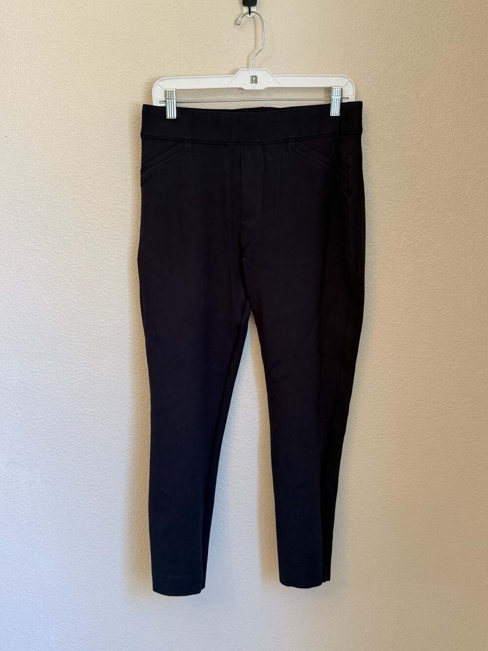 Spanx The Perfect Black Pant Ankle Backseam Skinny Ponte Pants Size L